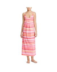 Ralph lauren Striped Cotton Maxi Nightgown in Pink | Lyst Gallery